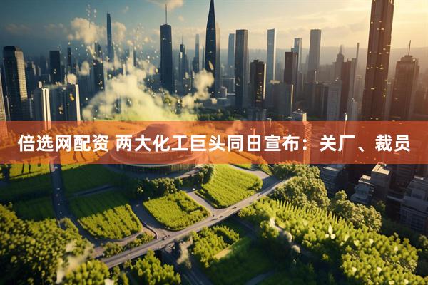 倍选网配资 两大化工巨头同日宣布：关厂、裁员